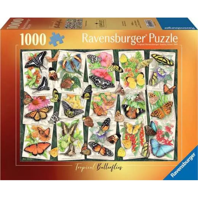 RAVENSBURG 1000 PC TROPICAL BUTTERFLIES
