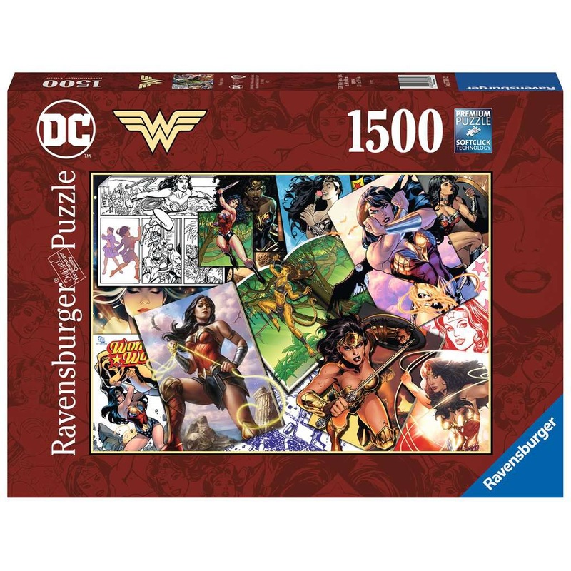 RAVENSBURG 1500 PC WONDER WOMAN COLLAGE