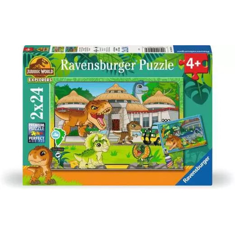 RAVENSBURG 2 X 24 PC JURASSIC