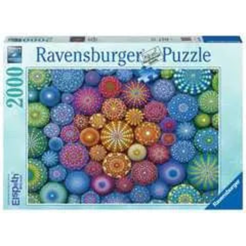 RAVENSBURG 2000 PC RADIATING RAINBOW MANDALAS