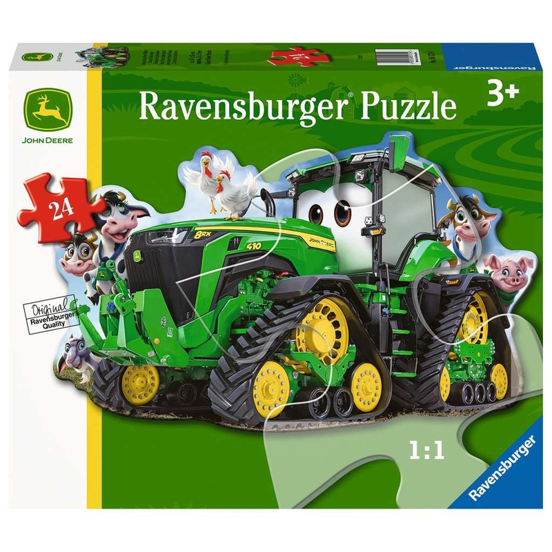 RAVENSBURG 24 PC-SHAPED JOHN DEERE TRACTOR