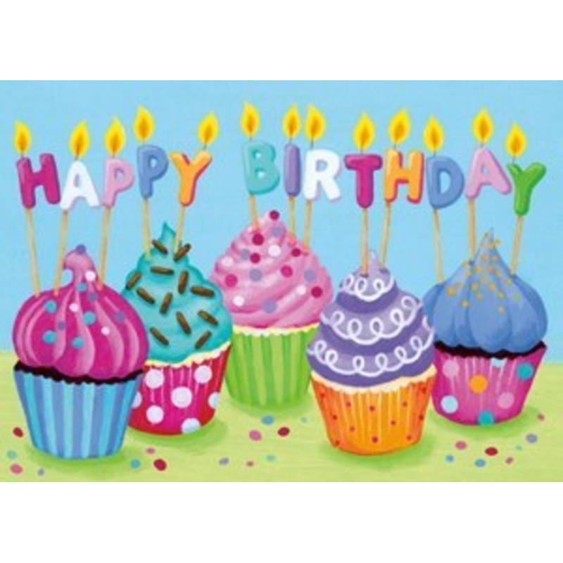 BIRTHDAY CARD CUPCAKES