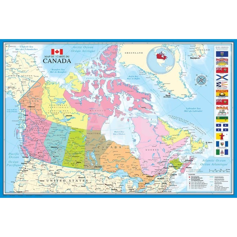 POSTER MAP OF CANADA