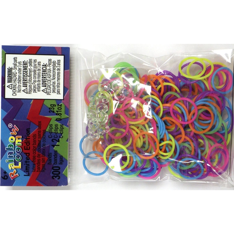 RAINBOW LOOM ELASTICS-MIXED COLOURS