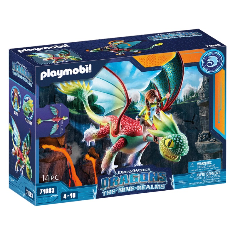 PLAYMOBIL DRAGONS FEATHERS & ALEX