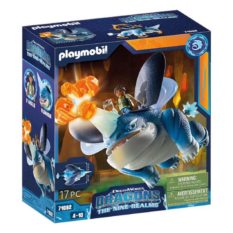 PLAYMOBIL DRAGONS PLOWHORN & D'ANGELO