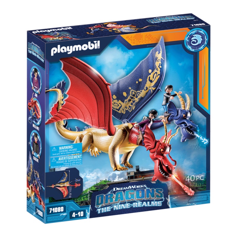 PLAYMOBIL DRAGONS WU & WEI W/ JUN