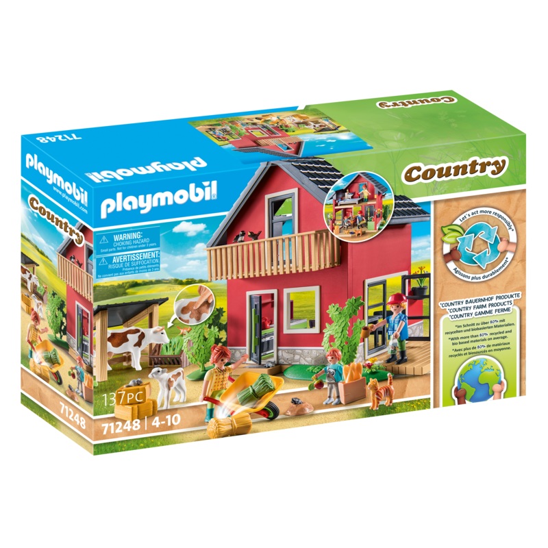 PLAYMOBIL FARMHOUSE W/ OUTDOOR AREA