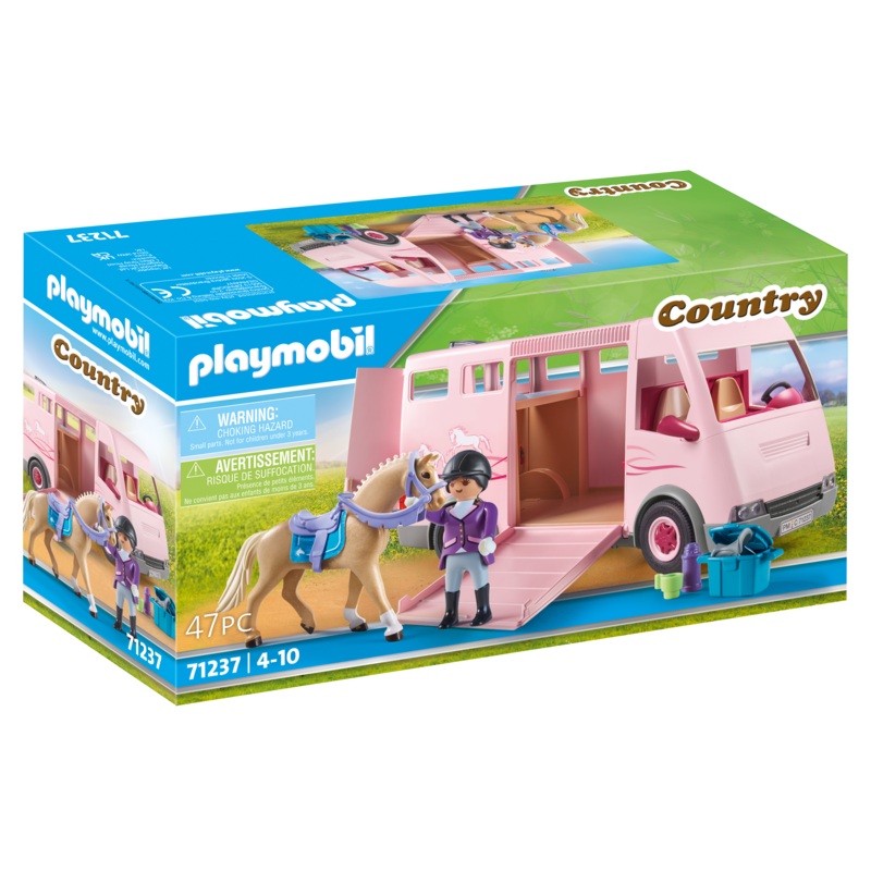 PLAYMOBIL HORSE TRANSPORTER WITH TRAINER