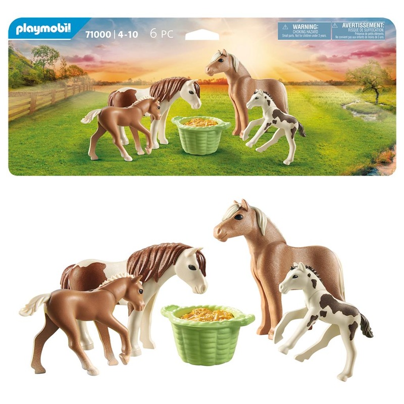 PLAYMOBIL ICELANDIC PONIES W/FOALS