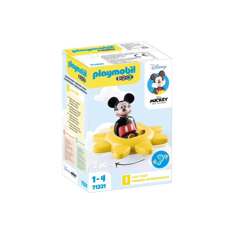 PLAYMOBIL MICKEY'S SPINNING SUN WITH RATTLE FEATURE