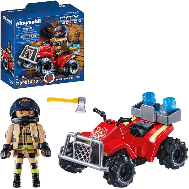 PLAYMOBIL RESCUE QUAD FIRE