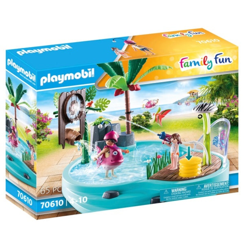 PLAYMOBIL SMALL POOL W/WATER SPRAYER