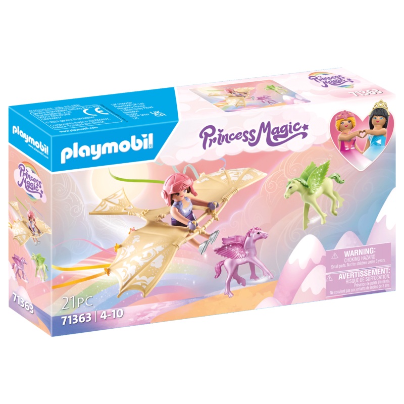 PLAYMOBIL TRIP WITH PEGASUS FOALS IN THE CLOUDS