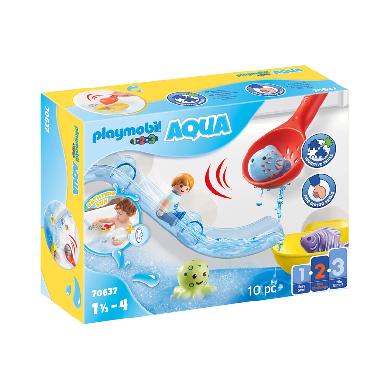 PLAYMOBIL WATER SLIDE W/SEA ANIMALS