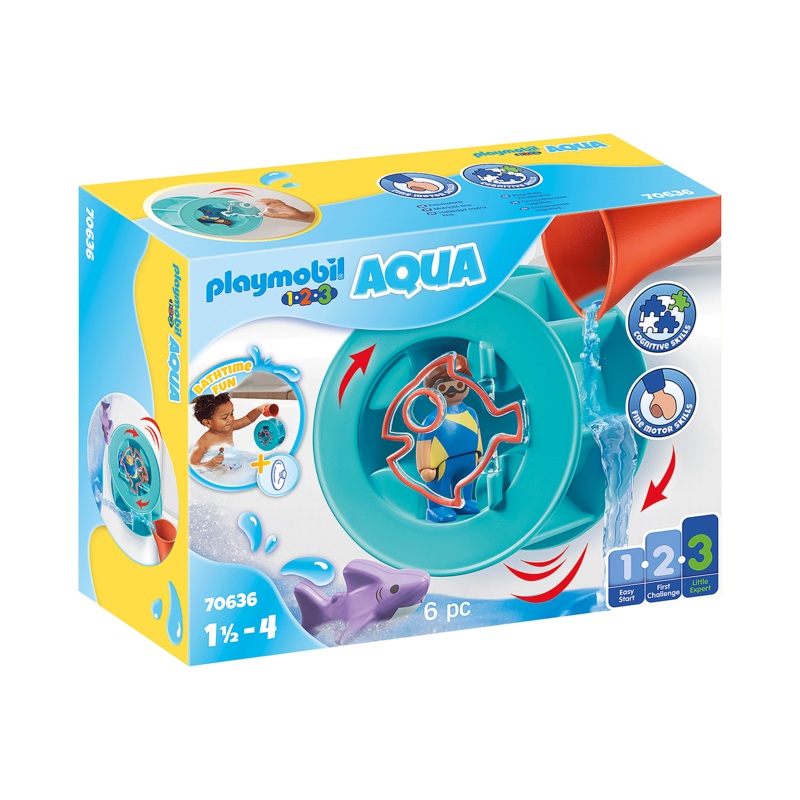 PLAYMOBIL WATER WHEEL W/ BABY SHARK