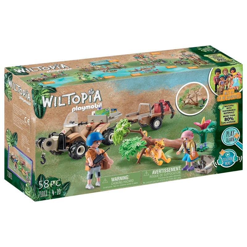 PLAYMOBIL WILTOPIA ANIMAL RESCUE QUAD