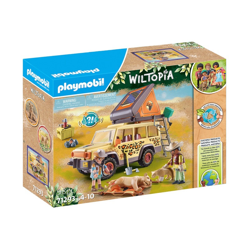 PLAYMOBIL WILTOPIA CROSS-COUNTRY VEHICLE W/ LIONS