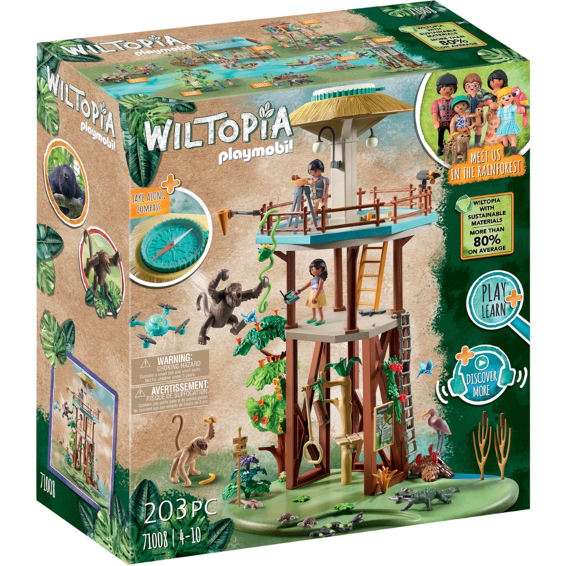 PLAYMOBIL WILTOPIA RESEARCH TOWER WITH COMPASS