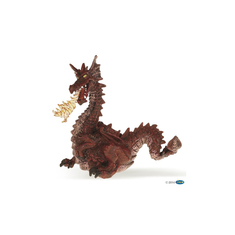 PAPO RED DRAGON WITH FLAME