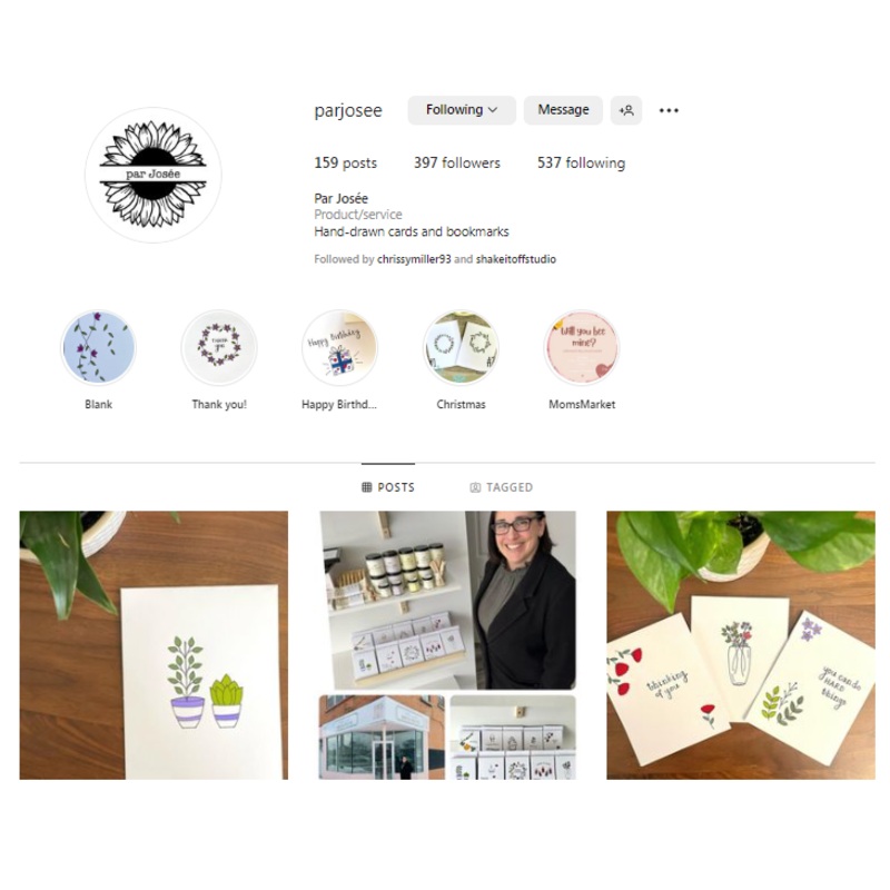 PAR JOSEE GREETING CARD