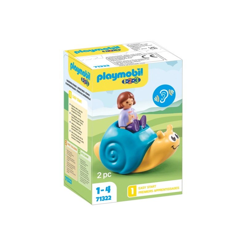 PLAYMOBIL 1.2.3. ROCKING SNAIL W/ RATTLE
