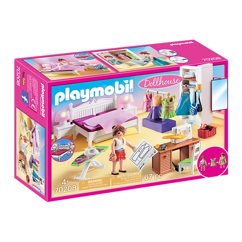 PLAYMOBIL BEDROOM WITH SEWING CORNER