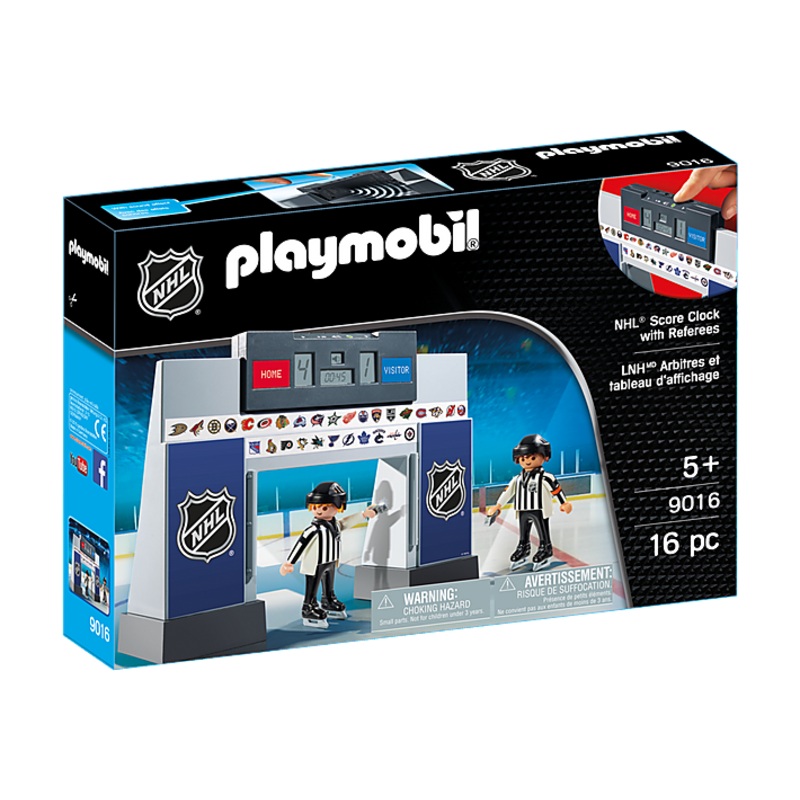 NHL SCORE CLOCK WITH 2 REFEREES