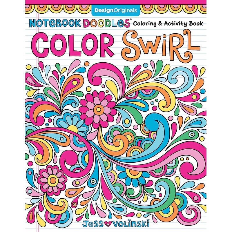NOTEBOOK DOODLES COLOR SWIRL
