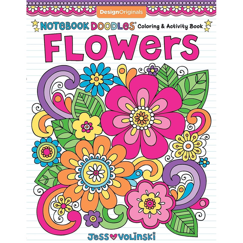 NOTEBOOK DOODLES FLOWERS