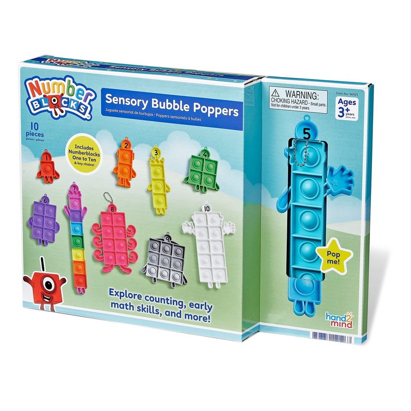 NUMBER BLOCKS SENSORY BUBBLE POPPERS