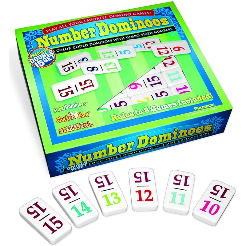 NUMBER DOMINOES DOUBLE 15