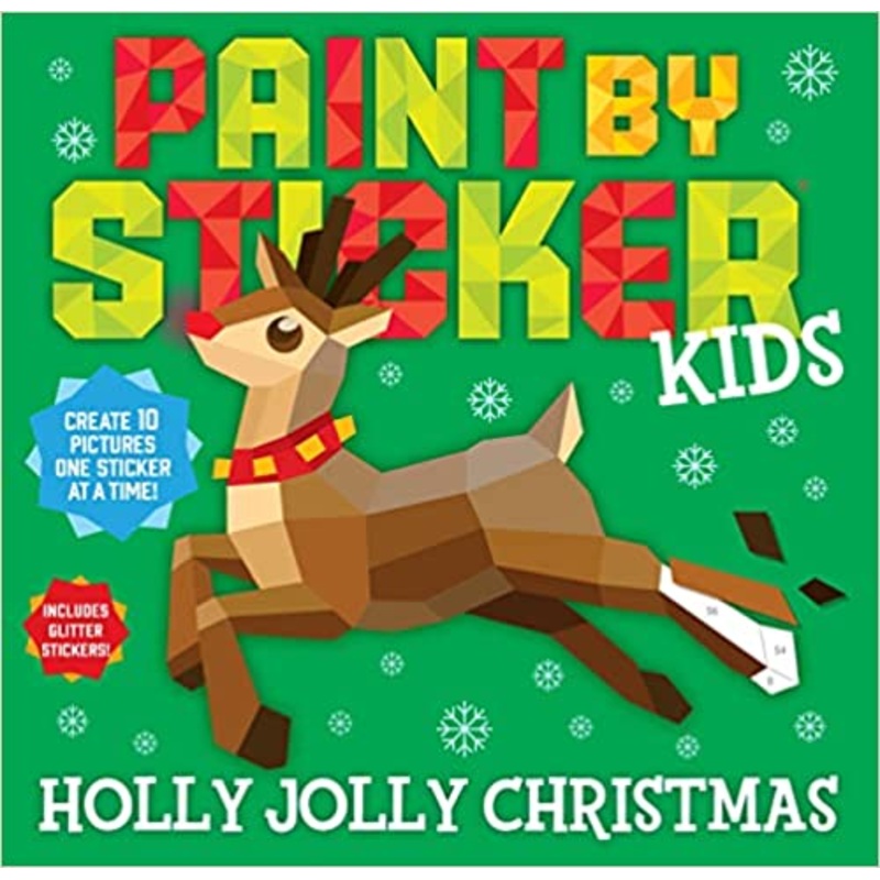 PAINT BY STICKER KIDS- HOLLY JOLLY CHRISTMAS