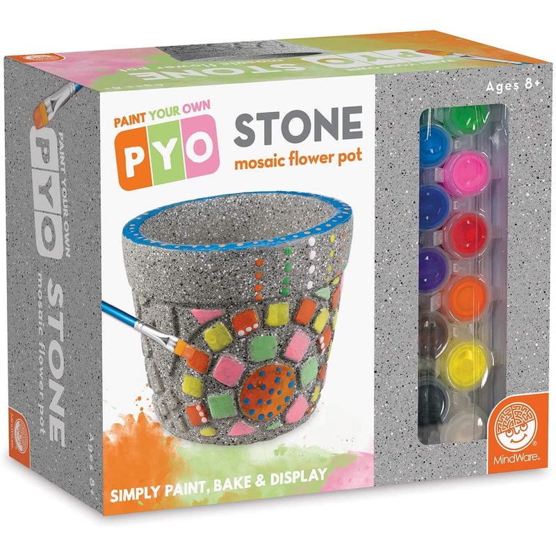 PAINT YOUR OWN STONE- FLOWER POT