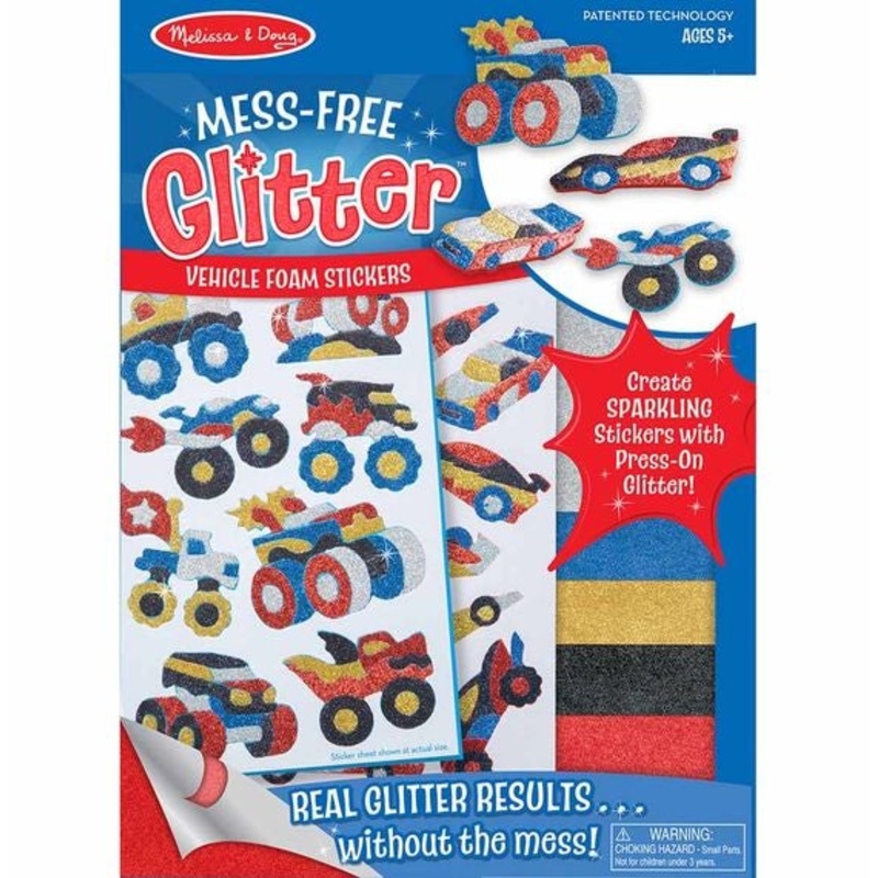 M&D MESS FREE GLITTER VEHICLE STICKERS