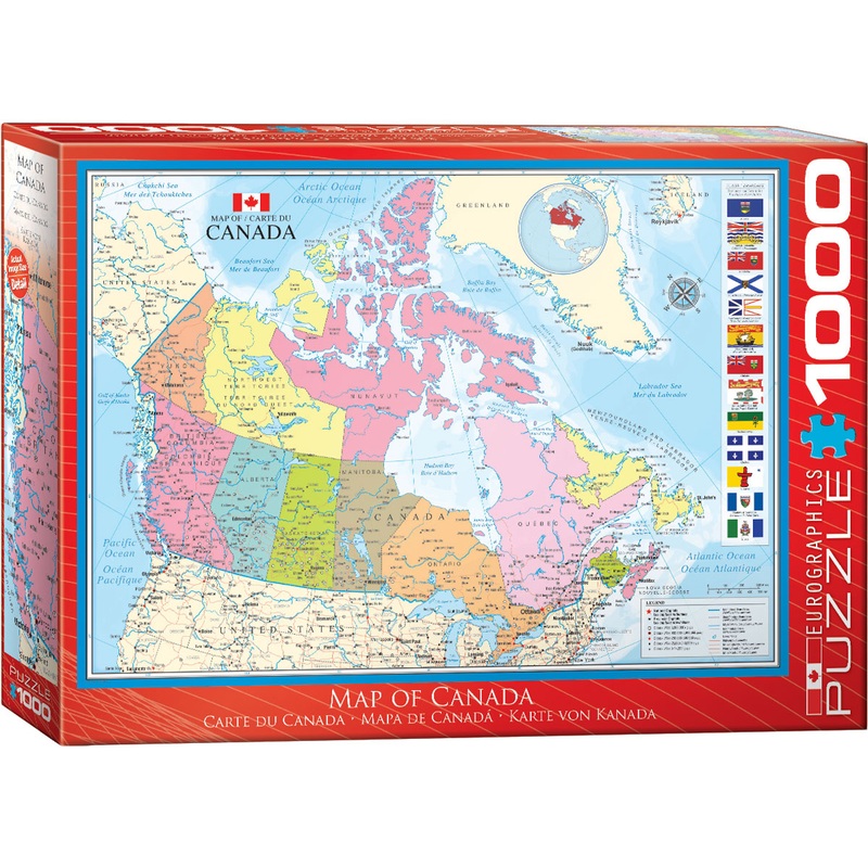 MAP OF CANADA 1000 PC