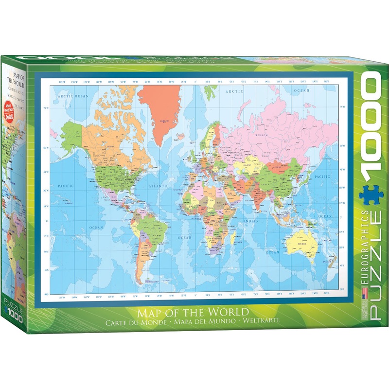 MAP OF THE WORLD 1000 PC