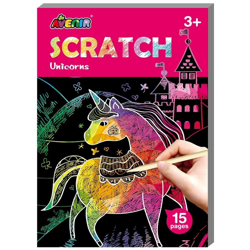 MINI SCRATCH BOOK UNICORNS