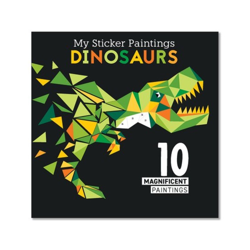 MY STICKER PAINTINGS: DINOSAUR