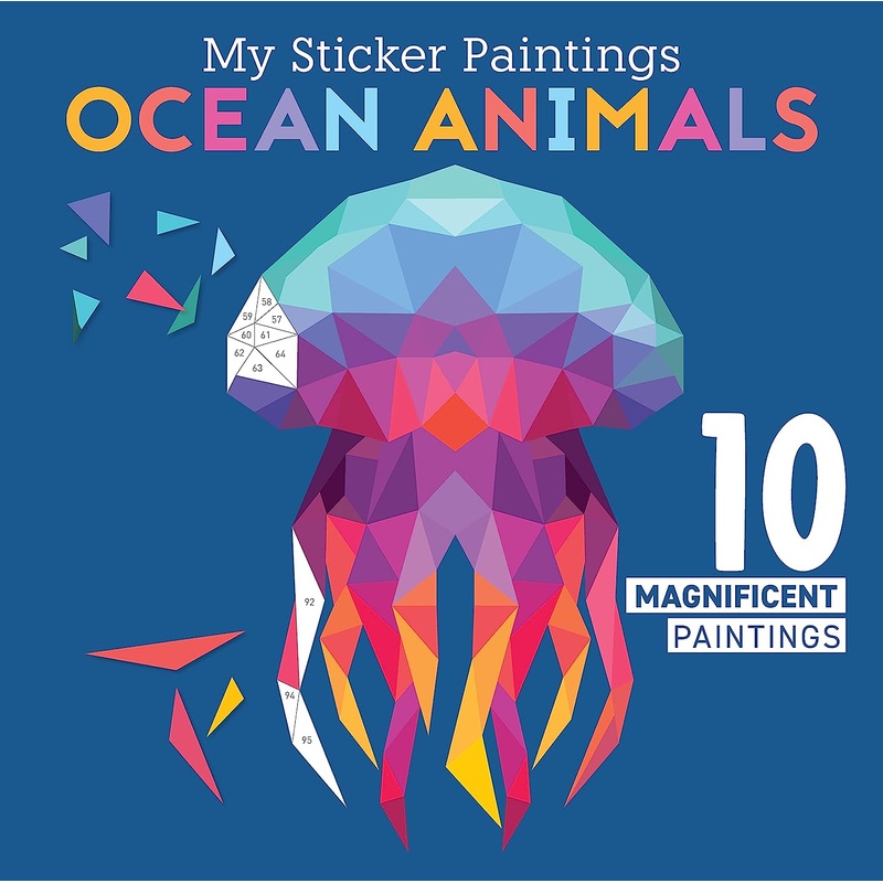 MY STICKER PAINTINGS: OCEAN ANIMALS