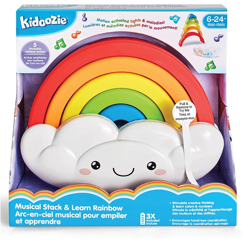 KIDOOZIE MUSICAL STACK & LEARN RAINBOW