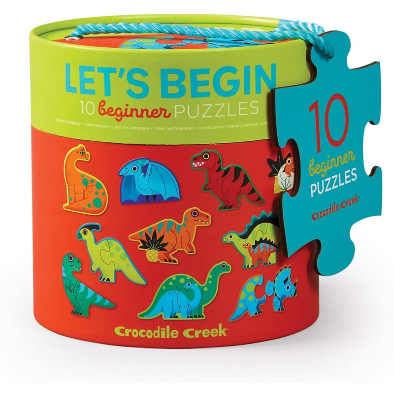 LET'S BEGIN 2-PC PUZZLE DINOSAUR