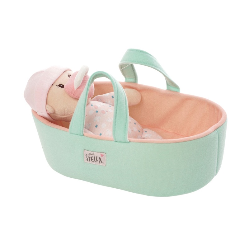 LOVE, STELLA MY FIRST DOLL-PEACH & BASSINET