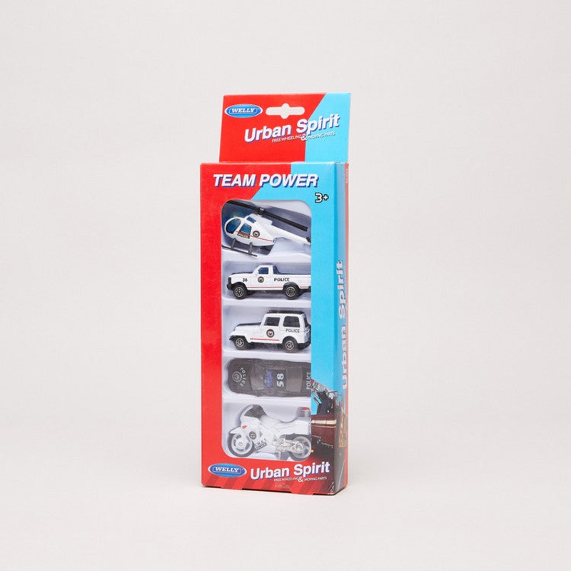 5 PC CITY SET POLICE