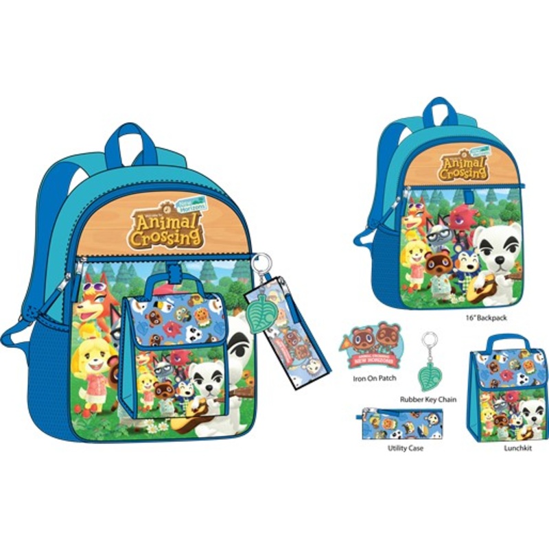 ANIMAL CROSSING 5-PC BACKPACK
