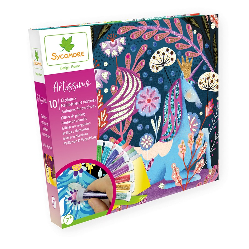 ARTISSIMO-GLITTER BOARDS FANTASTIC ANIMALS