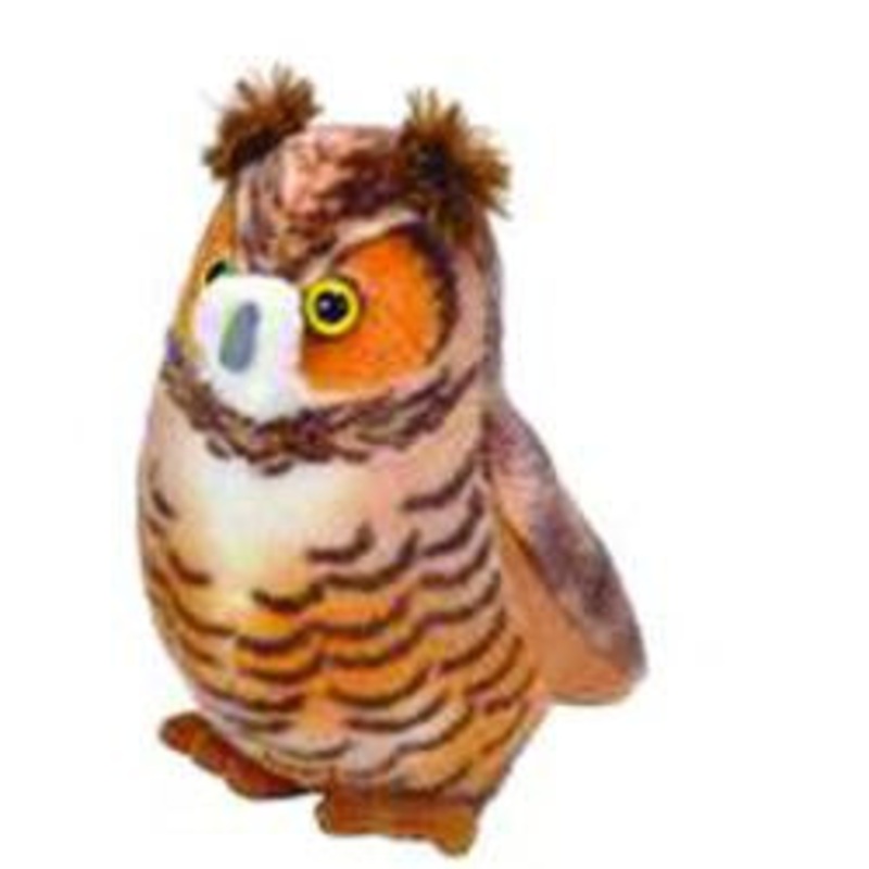 AUDUBON BIRD WITH SOUND HORNED OWL
