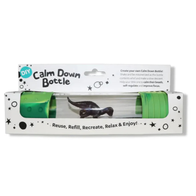 DIY Calm Down Bottle Dino