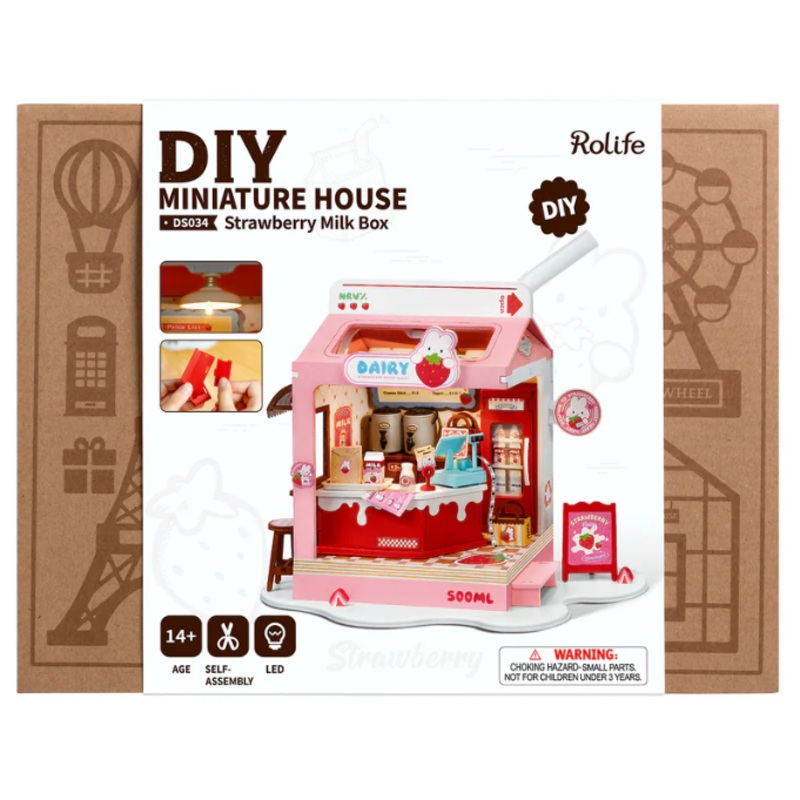 DIY Strawberry Milk Box Kit