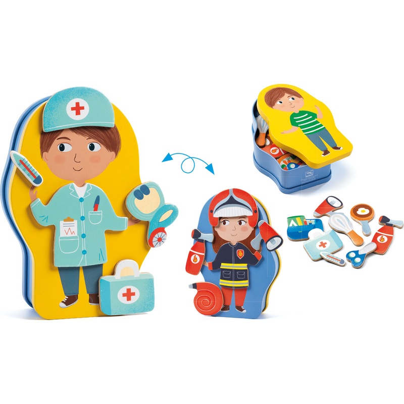 Djeco Jobissimo Magnetic Dress Up Activity Toy